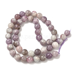 Dyed Round Natural Pink Tourmaline Beads Strands&nbsp;G-K089-8mm-05