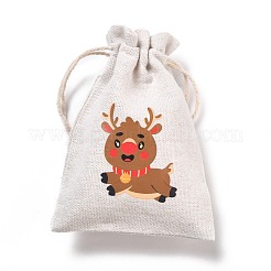 Christmas Cotton Cloth Storage Pouches&nbsp;ABAG-M004-02L