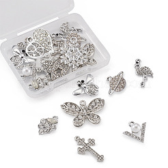 Alloy Rhinestone Pendants&nbsp;RB-TA0001-04