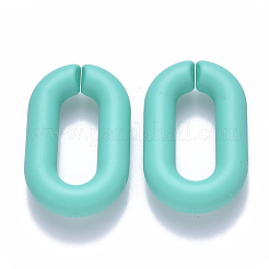 Opaque Spray Painted Acrylic Linking Rings&nbsp;OACR-S036-006A-I