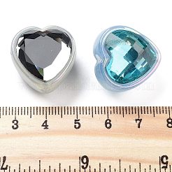 UV Plating Rhinestone Acrylic Beads&nbsp;OACR-S139-02