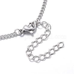 Tarnish Resistant 304 Stainless Steel Curb Chain Bracelets&nbsp;STAS-G116-01P
