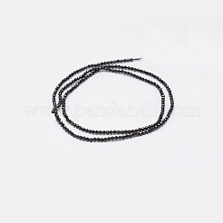 Natural Black Spinel Beads Strands&nbsp;G-E351-01A