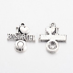 Tibetan Style Alloy Message Pendants&nbsp;X-TIBEP-Q043-101-RS
