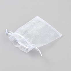 Rectangle Organza Drawstring Gift Bags with Ribbon&nbsp;OP-WH20005-01A