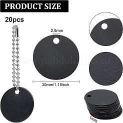20Pcs Aluminum Blank Metal Tag&nbsp;FIND-BC0001-87