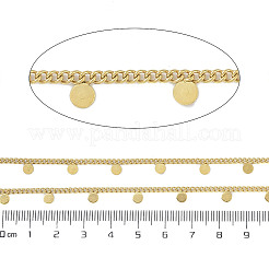 Ion Plating(IP) 304 Stainless Steel Curb Chains&nbsp;AJEW-Q150-04G-02