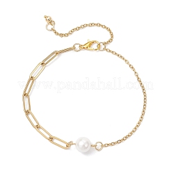Shell Pearl Link Bracelets&nbsp;BJEW-JB12506