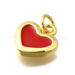 Brass with Enamel Pendants&nbsp;KK-D295-26G-01