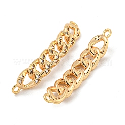 Brass Micro Pave Clear Cubic Zirconia Pendants&nbsp;KK-N254-116G