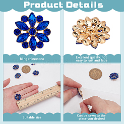 10Pcs Alloy Rhinestone Shank Buttons&nbsp;BUTT-FG0001-17
