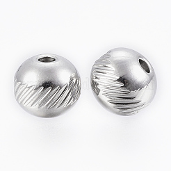 Tarnish Resistant 304 Stainless Steel Beads&nbsp;STAS-G154-36-8mm