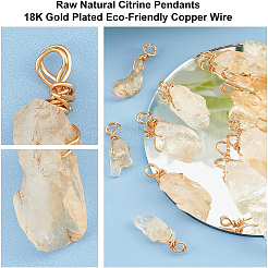 20Pcs Natural Citrine Pendants&nbsp;FIND-DC0001-72