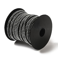 2 Row Platinum Aluminum Studded Faux Suede Cord&nbsp;LW-D005-01P