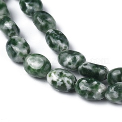 Natural Green Spot Jasper Beads Strands&nbsp;G-Z006-A22