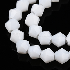 Opaque Solid Color Imitation Jade Glass Beads Strands&nbsp;EGLA-A039-P6mm-D15