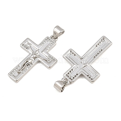 Easter Brass Micro Pave Clear Cubic Zirconia Pendants&nbsp;CU-CBADC6C-09P-02