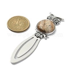 Owl Tibetan Style Alloy Bookmark Clips&nbsp;AJEW-JK00234