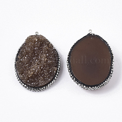 Druzy Resin Big Pendants&nbsp;G-N325-B-06