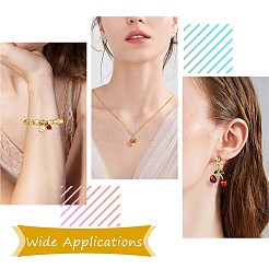 18Pcs Mixed Enamel Fruits Charms Pendant Imitation Fruit Charm Colorful Alloy Enamel Pendant for Jewelry Necklace Bracelet Earring Making Crafts&nbsp;JX186A