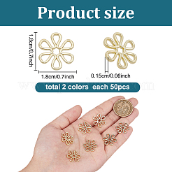 50Pcs Alloy Filigree Joiners Links&nbsp;FIND-GL0001-70
