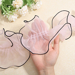 3 Bags 1M Polyester Pleated Lace Ribbon&nbsp;OCOR-BC0006-58A