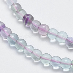 Natural Fluorite Beads Strands&nbsp;G-F547-38A-4mm
