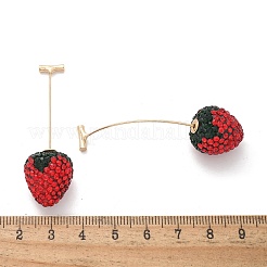 Zinc Alloy Rhinestone Stud Earrings&nbsp;LS-EJEW-E314-01G