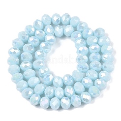 Electroplate Glass Beads Strands&nbsp;LS-EGLA-A044-P8mm-B06