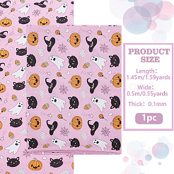 Halloween Printed Polyester Cotton Fabric&nbsp;FIND-WH0152-646