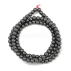 Synthetic Non-magnetic Hematite Beads Strands&nbsp;GG-CBAB93D-B01-4mm