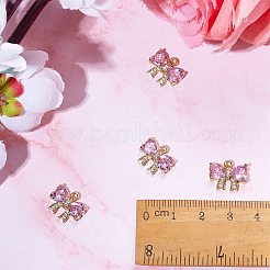 5Pcs Brass Micro Pave Cubic Zirconia Charms&nbsp;KK-SZ0006-84