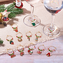 12Pcs Glass Wine Glass Charms&nbsp;AJEW-TAC00023
