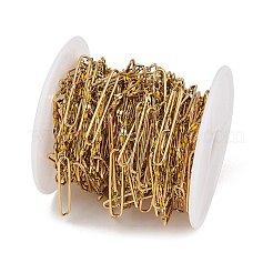 304 Stainless Steel Enamel Dapped Chain Oval Link Chains&nbsp;CHS-K021-15G-06