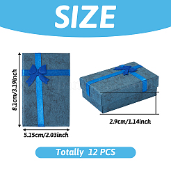 Rectangle Paper Jewelry Gift Boxes with Bowknot&nbsp;CON-TAC0010-79B