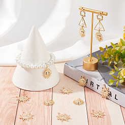 12Pcs 2 Style Brass Pendants&nbsp;KK-BBC0004-66