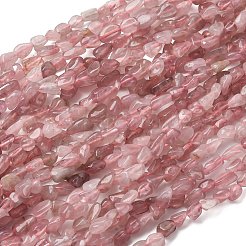 Natural Madagascar Rose Quartz Beads Strands&nbsp;G-I389-A03