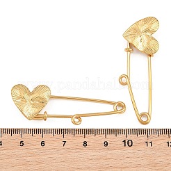 Radiant Heart 304 Stainless Steel Safety Pins Brooch Findings&nbsp;SA-CBA098D-15C-G01