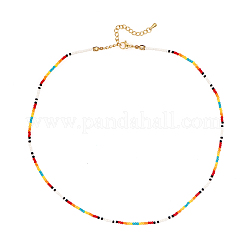 Bohemian Round Glass Seed Beaded Necklaces for Summer Vacation Casual Jewelry&nbsp;JB7910