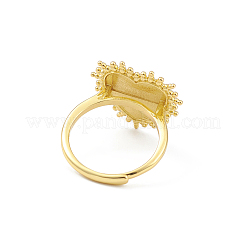 Adjustable Enamel Heart Signet Ring&nbsp;RJEW-K240-01G
