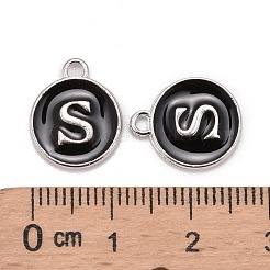 Platinum Plated Alloy Charms&nbsp;X-ENAM-S118-02S-P