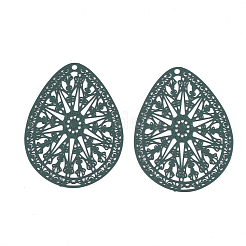 430 Stainless Steel Filigree Pendants&nbsp;X-STAS-S108-16B