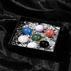 Natural & Synthetic Gemstone Healing Round Ornaments&nbsp;AJEW-FS0001-13A