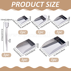 5Pcs 5 Styles Stainless Steel Bead Shovels&nbsp;TOOL-FG0001-43
