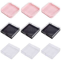 9Pcs 3 Colors Plastic Fake Nail Tips Storage Box&nbsp;CON-SP0001-16