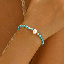 Chic Synthetic Turquoise Adjustable Slider Bracelets for Women's Fashion Accessories&nbsp;ZZ6600