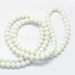 Baking Paint Glass Round Bead Strands&nbsp;DGLA-Q020-6mm-01