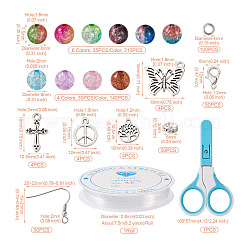 DIY Beaded Dangle Earring Pendant Decoration Making Kit&nbsp;DIY-TA0008-02