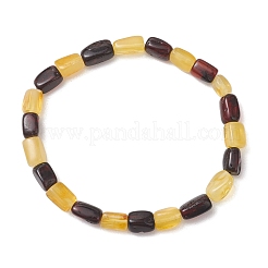 Natural Amber Beaded Stretch Bracelets for Women Men&nbsp;BJEW-JB13647