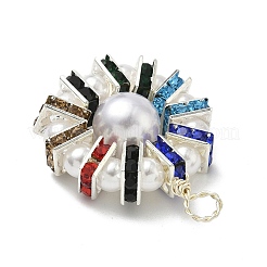 2Pcs 2 Colors ABS Plastic Imitation Pearl Pendants&nbsp;PALLOY-JF04399